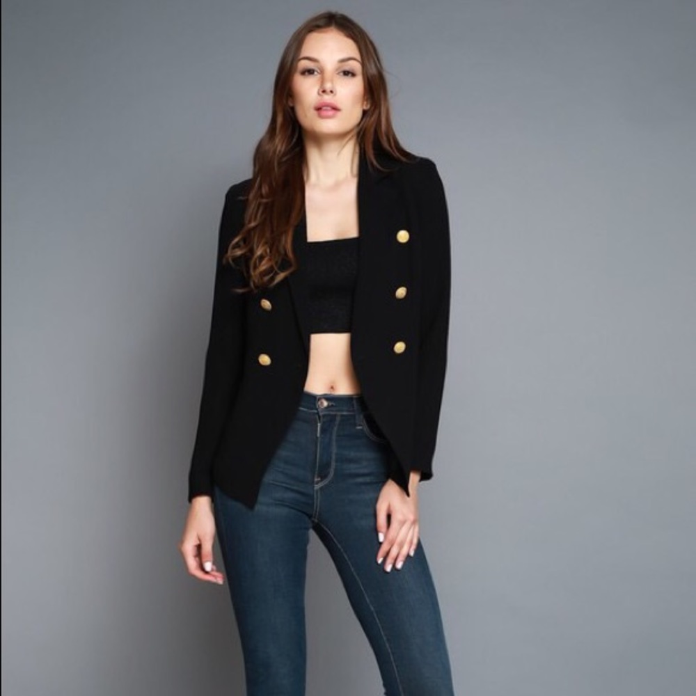Cara Military Style Tailored Blazer